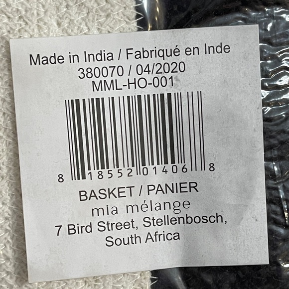 MIA ME’LANGE Foldable Cotton Basket - Picture 12 of 13